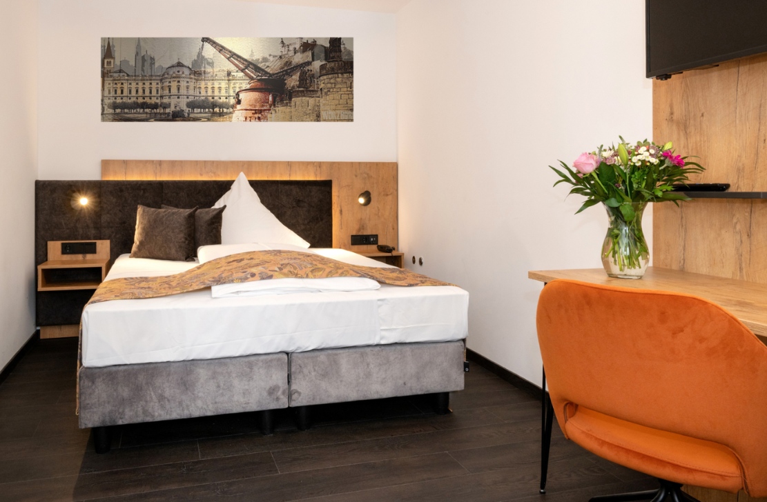 Zimmer im Hotel Amberger für einen Städtetrip nach Würzburg